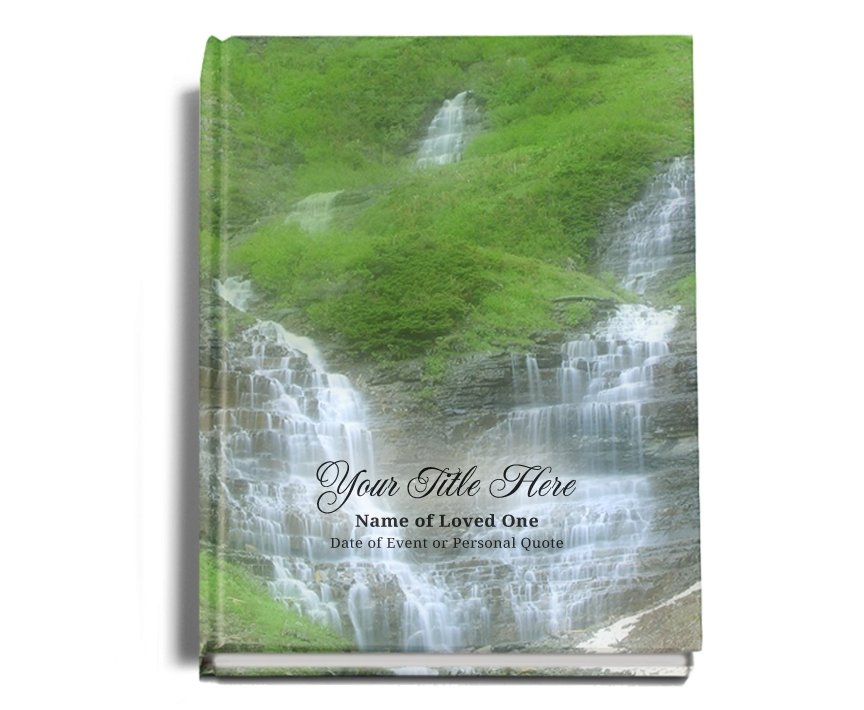 Majestic Perfect Bind Memorial Funeral Guest Book - Celebrate Prints