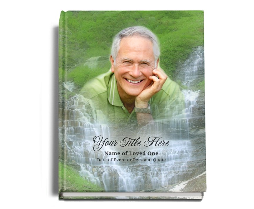 Majestic Perfect Bind Memorial Funeral Guest Book - Celebrate Prints