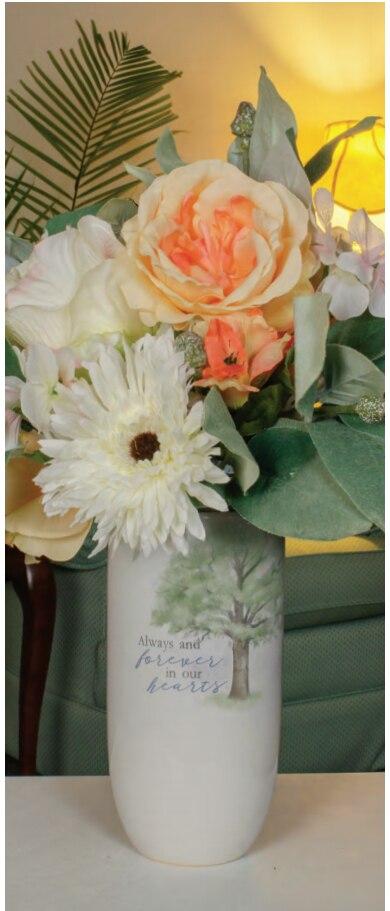 Memory Becomes Treasure Ceramic Memorial Vase - Celebrate Prints
