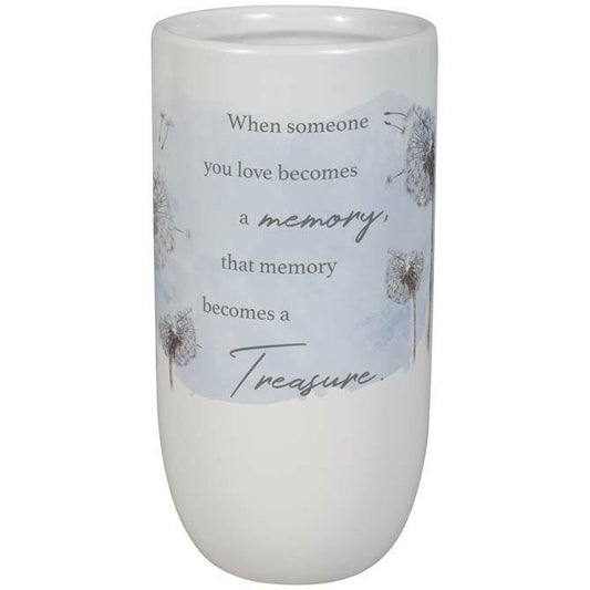 Memory Becomes Treasure Ceramic Memorial Vase - Celebrate Prints
