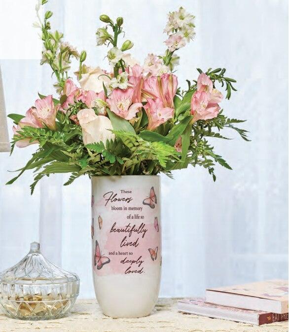 Memory Becomes Treasure Ceramic Memorial Vase - Celebrate Prints