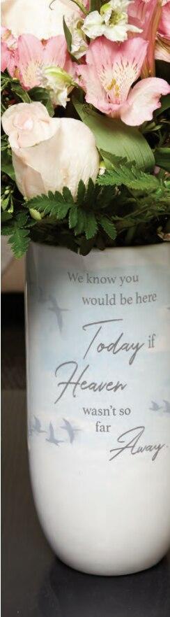 Memory Becomes Treasure Ceramic Memorial Vase - Celebrate Prints