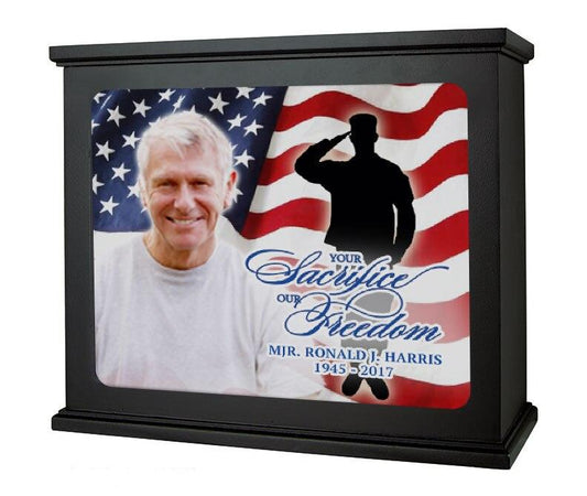 Military Patriotic Photo Memorial Light Box - Celebrate Prints