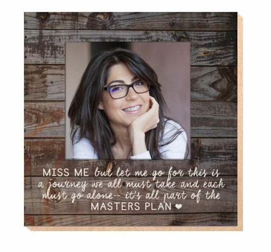 Miss Me But Let Me Go Memorial Photo Printed On Wood - Celebrate Prints