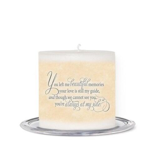 Monograms Personalized Small Wax Memorial Candle - Celebrate Prints