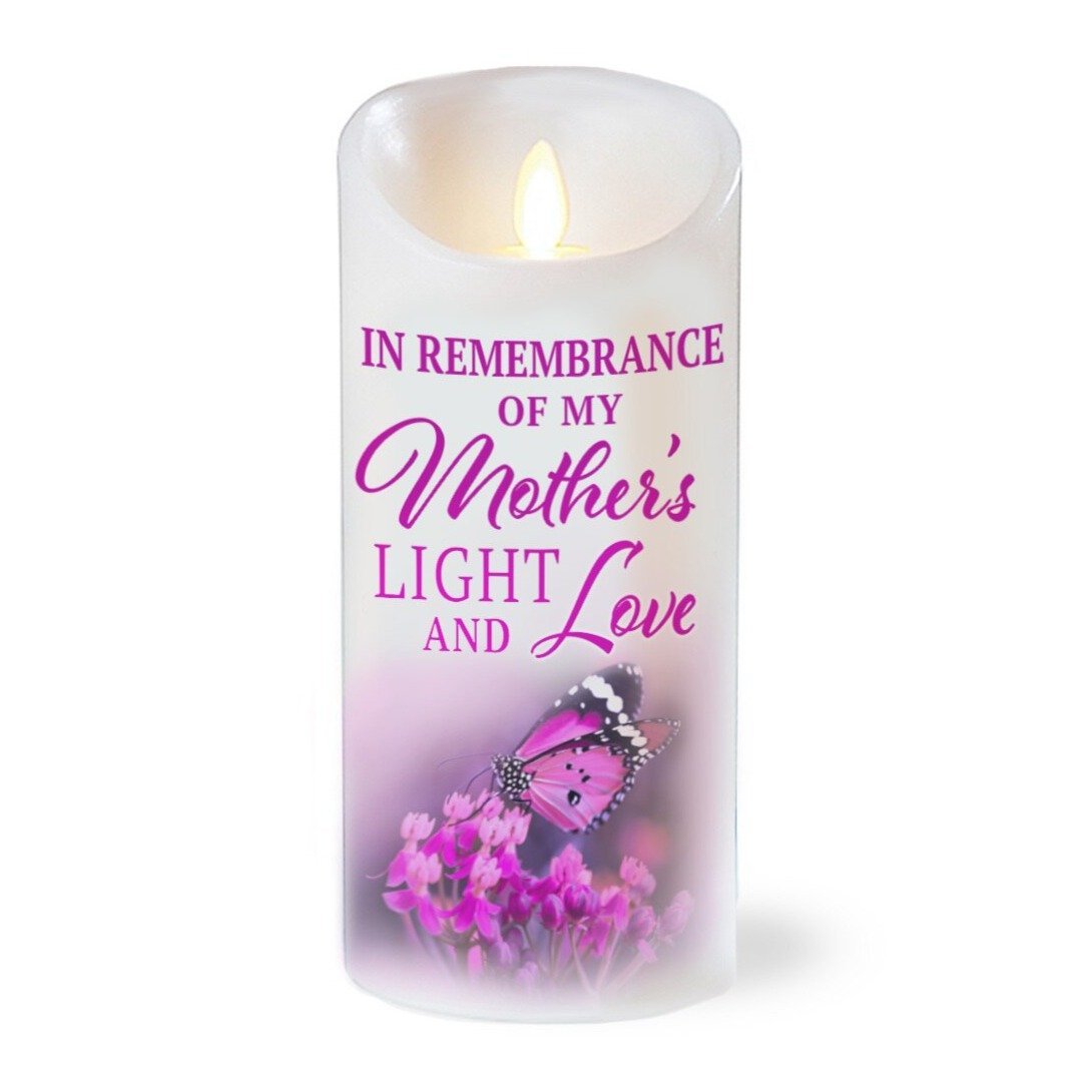 Mother Love LED Dancing Wick Memorial Candle - Celebrate Prints
