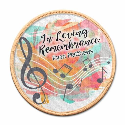 Musical Notes In Memory Of Patch - Celebrate Prints