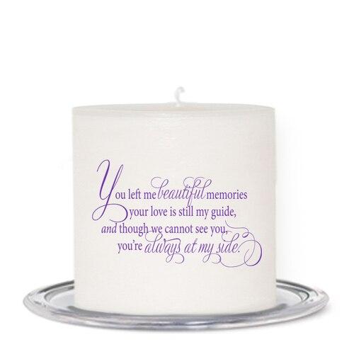 My Tribute Personalized Small Wax Memorial Candle - Celebrate Prints