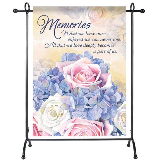 Our Memories Garden or Cemetery Flag - Celebrate Prints