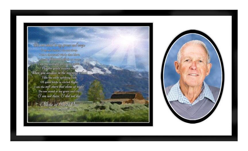 Outdoor Memorial Frame Plaque Keepsake - Celebrate Prints
