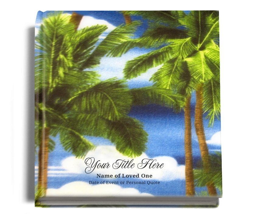 Paradise Perfect Bind Memorial Funeral Guest Book - Celebrate Prints