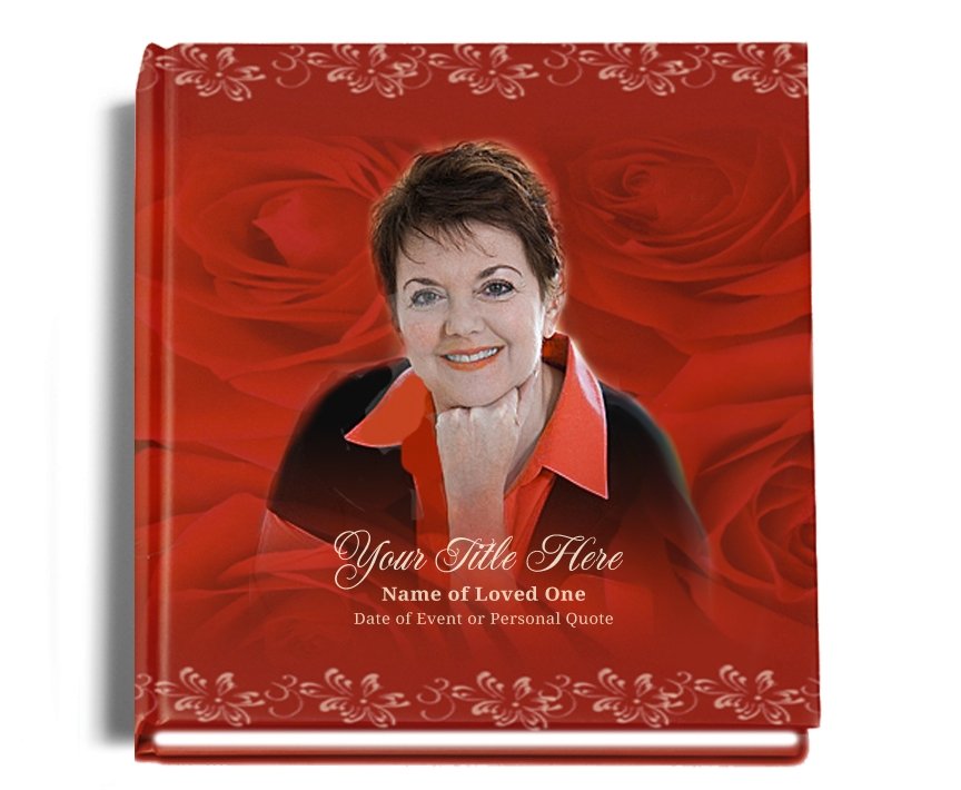 Passion Perfect Bind Memorial Funeral Guest Book - Celebrate Prints