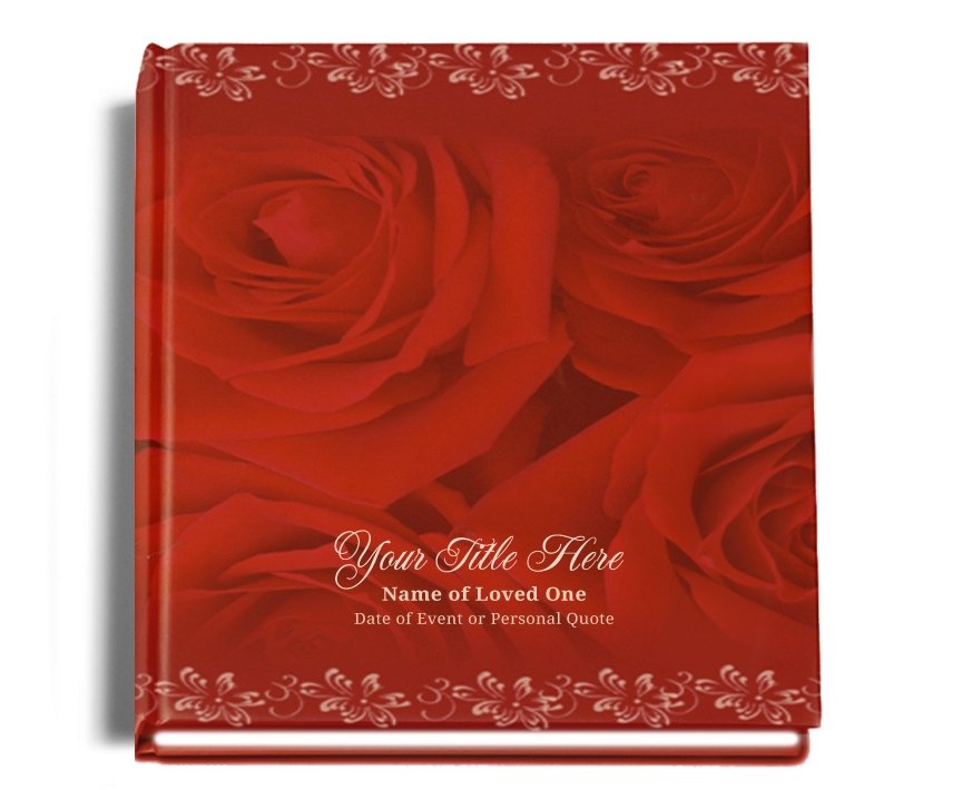 Passion Perfect Bind Memorial Funeral Guest Book - Celebrate Prints