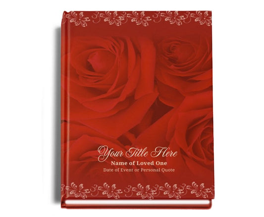Passion Perfect Bind Memorial Funeral Guest Book - Celebrate Prints