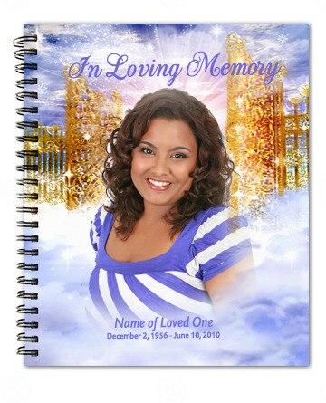 Pathway Spiral Wire Bind Memorial Guest Registry Book - Celebrate Prints