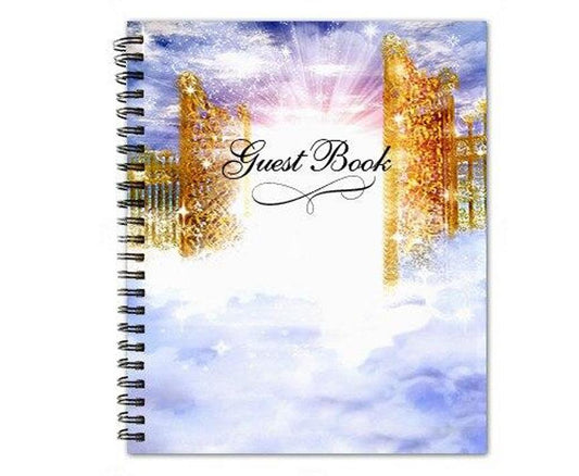 Pathway Spiral Wire Bind Memorial Guest Registry Book - Celebrate Prints