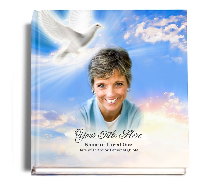 Peace Perfect Bind Memorial Funeral Guest Book - Celebrate Prints