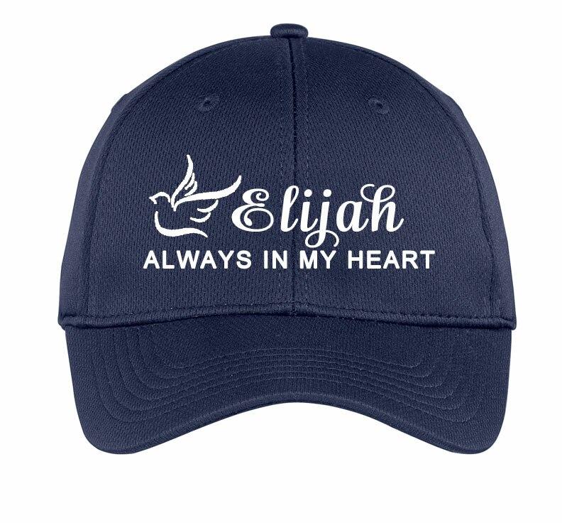 Personalized Always In My Heart Embroidered In Memory Baseball Cap - Celebrate Prints