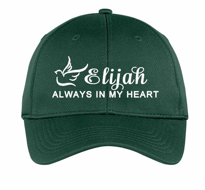 Personalized Always In My Heart Embroidered In Memory Baseball Cap - Celebrate Prints