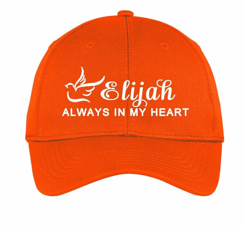 Personalized Always In My Heart Embroidered In Memory Baseball Cap - Celebrate Prints