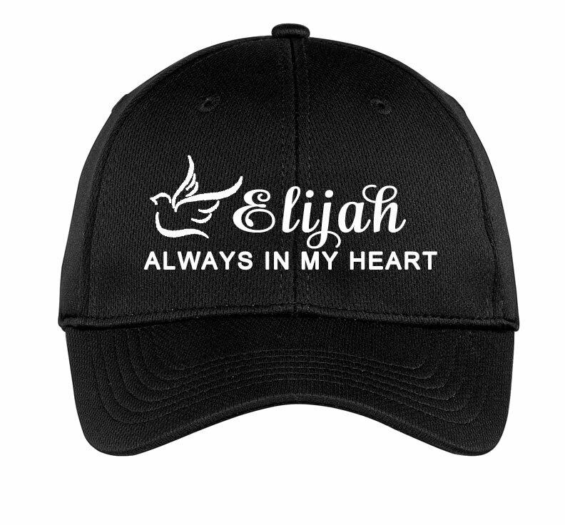 Personalized Always In My Heart Embroidered In Memory Baseball Cap - Celebrate Prints