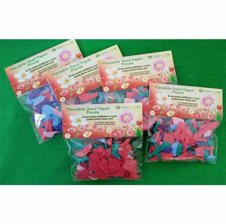 Personalized Custom Wildflower Plantable Seed Paper Pieces - Celebrate Prints