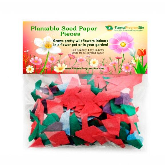 wild flower seed paper Personalized Custom Wildflower Plantable Seed Paper Pieces
