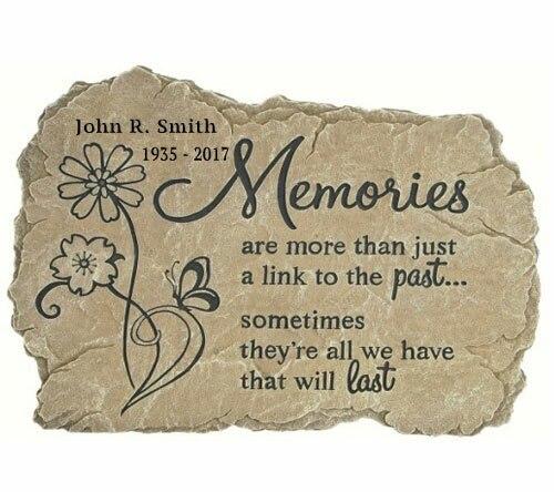Personalized Memories Memorial Garden Stepping Stone - Celebrate Prints