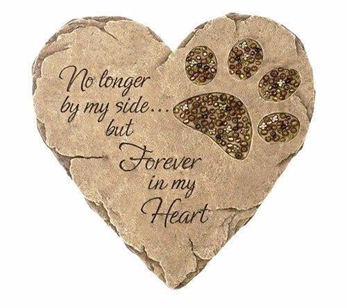 Personalized No Longer Memorial Garden Stepping Stone - Celebrate Prints