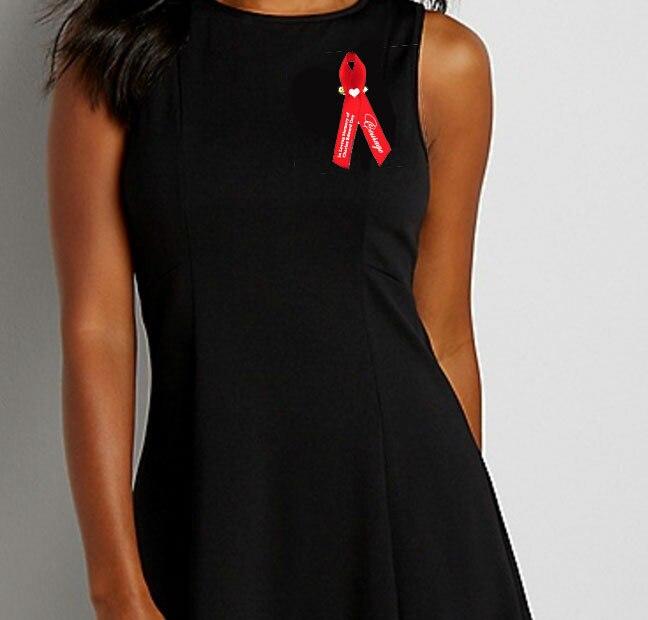 Personalized Stroke, Heart Disease Personalized Awareness Ribbon (Red) - Pack of 10 - Celebrate Prints