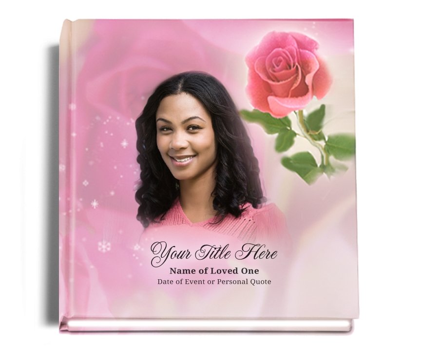 Petals Perfect Bind Funeral Guest Book 8x10 - Celebrate Prints