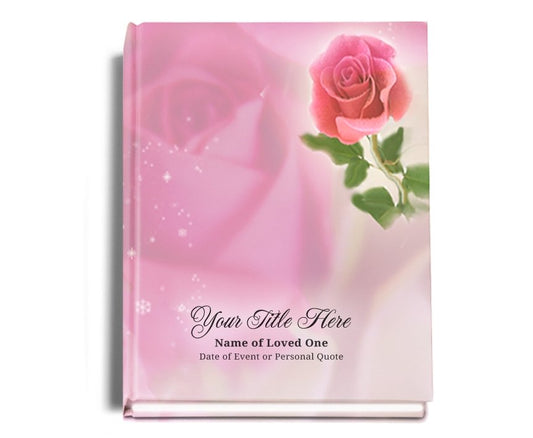 Petals Perfect Bind Funeral Guest Book 8x10 - Celebrate Prints