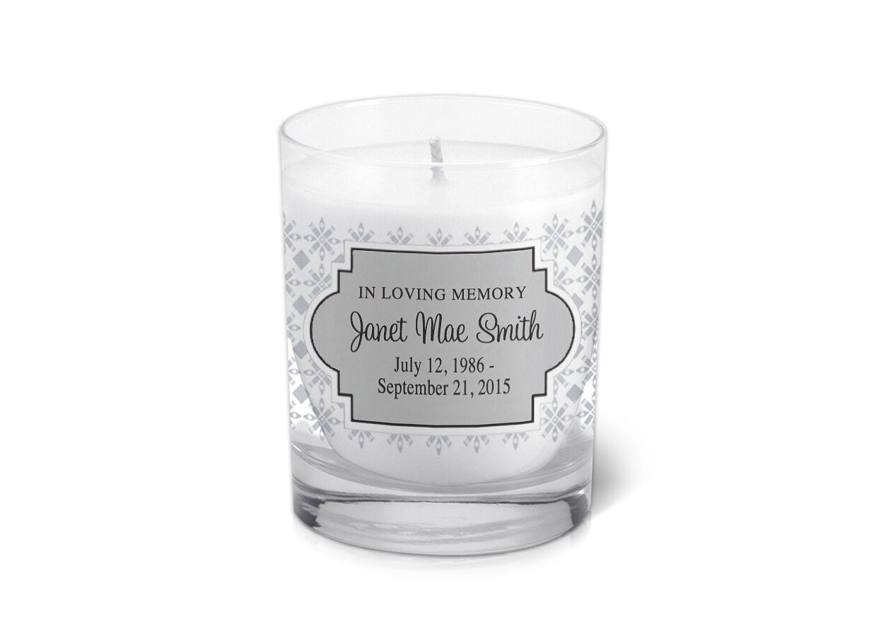 Peyton Personalized Votive Memorial Candle - Celebrate Prints