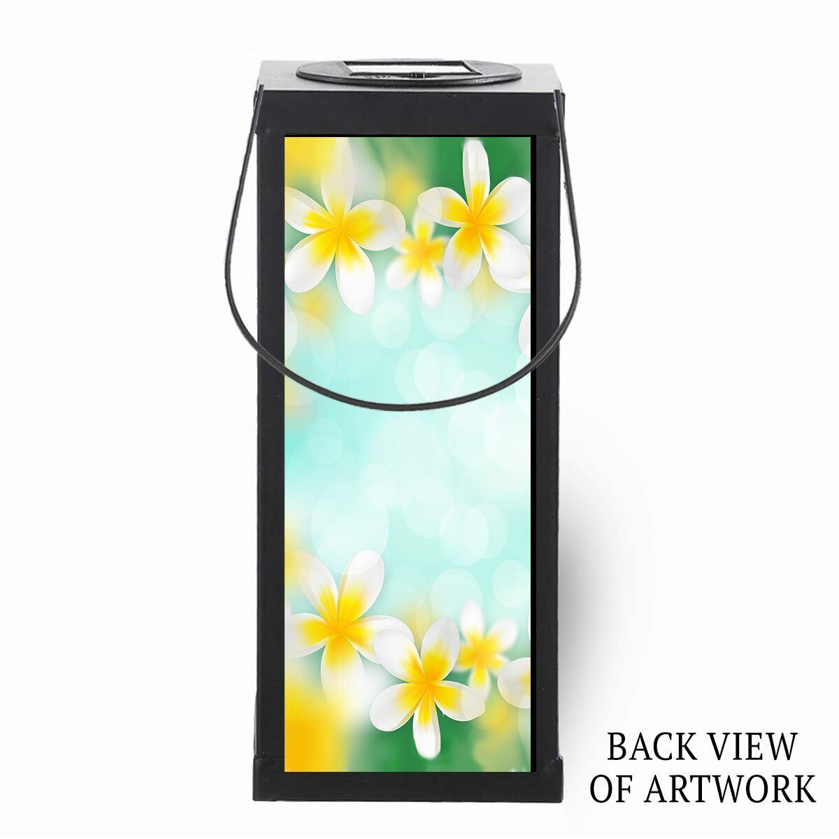 Plumeria Solar Powered Memorial Lantern - Celebrate Prints