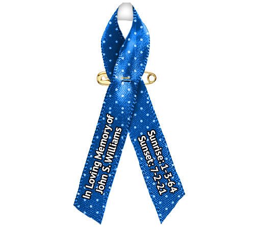 Polka Dots Memorial Awareness Ribbon - Pack of 10 - Celebrate Prints