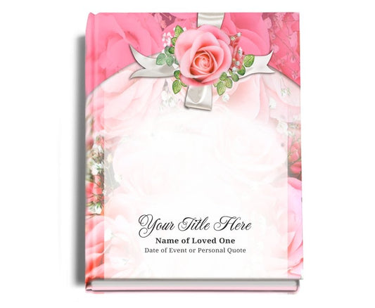 Precious Perfect Bind Memorial Funeral Guest Book - Celebrate Prints