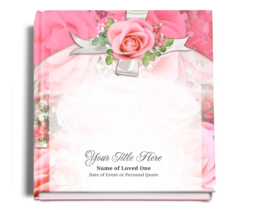 Precious Perfect Bind Memorial Funeral Guest Book - Celebrate Prints