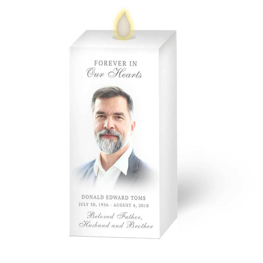Principle Square Dancing Wick LED Memorial Candle - Celebrate Prints