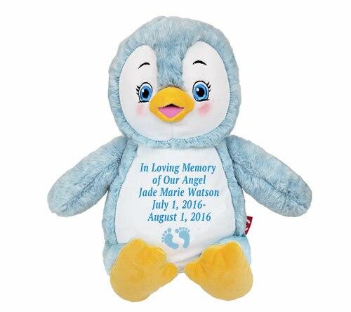 Puddles Penguin Memorial Stuffed Animal Urn - Celebrate Prints