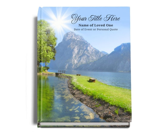 Reflection Perfect Bind Memorial Funeral Guest Book - Celebrate Prints
