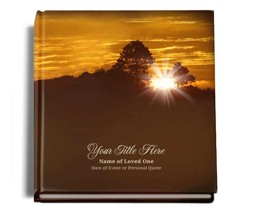 Renewal Perfect Bind Memorial Funeral Guest Book - Celebrate Prints