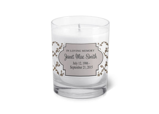 Sanders Personalized Votive Memorial Candle - Celebrate Prints