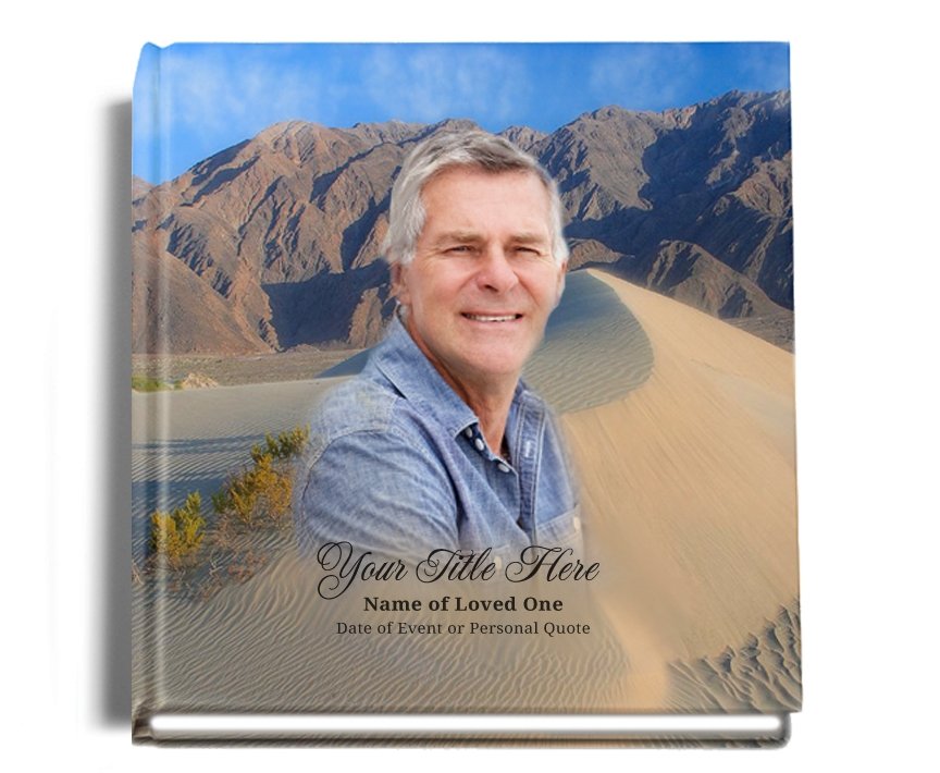 Sandy Perfect Bind Memorial Funeral Guest Book - Celebrate Prints