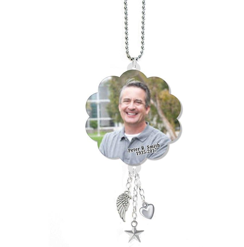 Scallop In Loving Memory Memorial Car Charm - Celebrate Prints