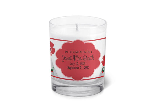 Scarlett Personalized Votive Memorial Candle - Celebrate Prints
