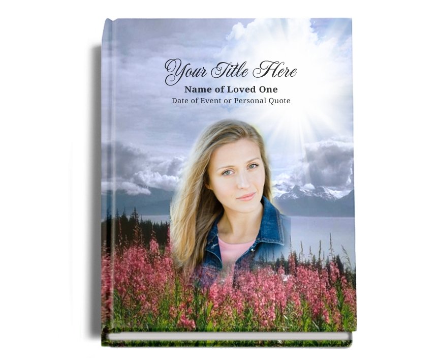 Seasons Perfect Bind Memorial Funeral Guest Book - Celebrate Prints