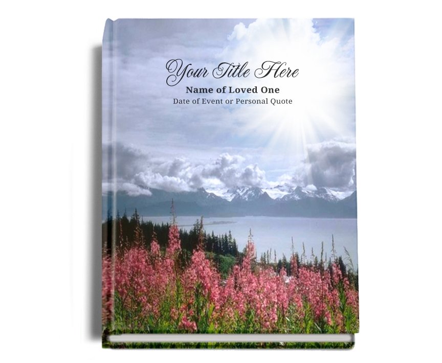 Seasons Perfect Bind Memorial Funeral Guest Book - Celebrate Prints