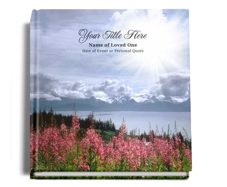 Seasons Perfect Bind Memorial Funeral Guest Book - Celebrate Prints