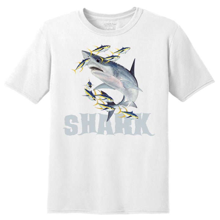Shark Fishing Fisherman T-Shirt - Celebrate Prints