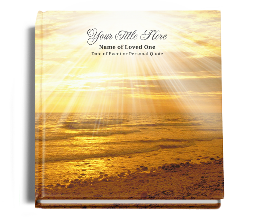 Shine Perfect Bind Funeral Guest Book